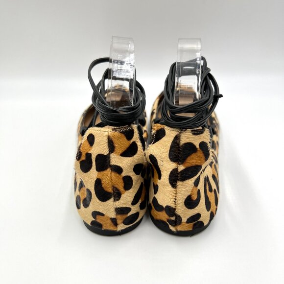 Steve Madden Womens Size 8.5 Leopard Cheetah Animal Print Ballet Flats Shoes - Picture 7 of 12